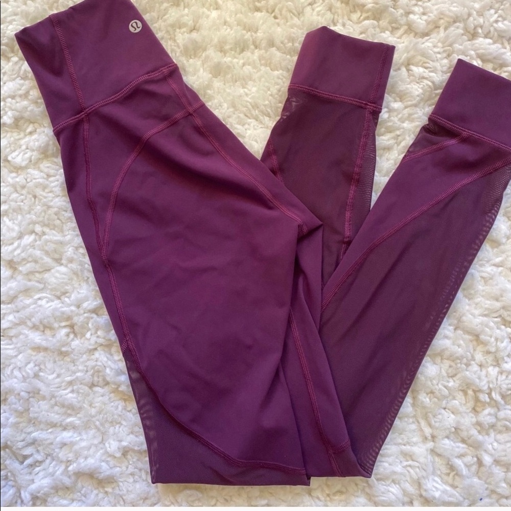 Lululemon Athletica mesh leggings